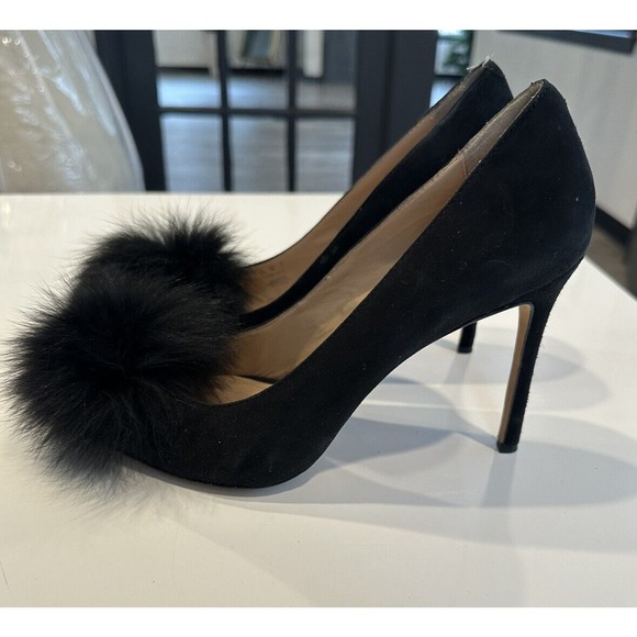 Pour La Victoire Women's Shoes Camilla Pumps Black Heels Suede Size 9.5 M - Picture 12 of 16